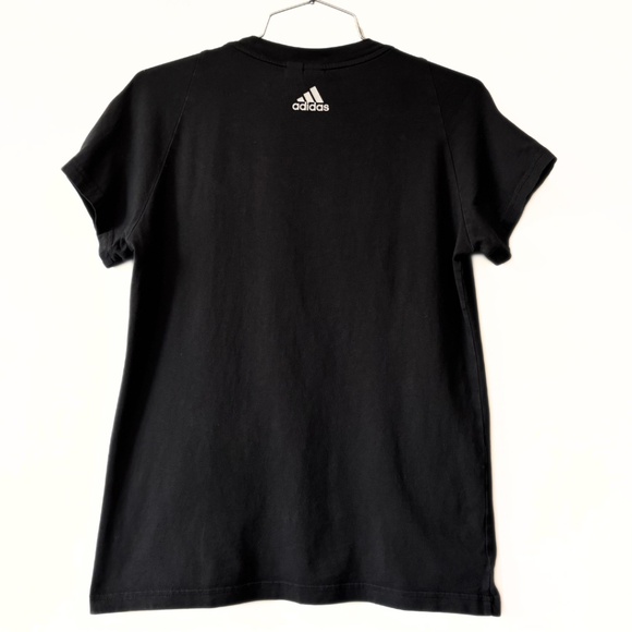 Adidas Triangle Logo Tee Black Size M - Picture 5 of 6